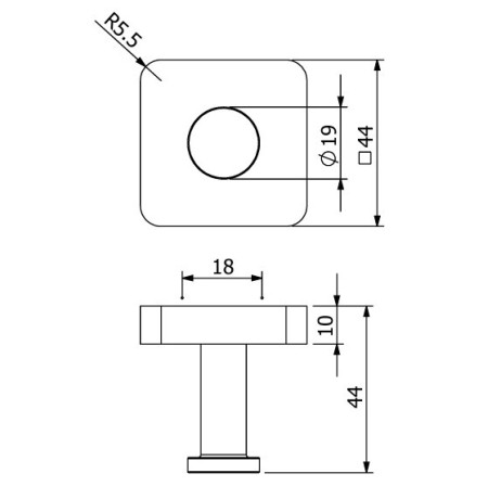 Крючок KLUDI VELA S 2598439 подвесной