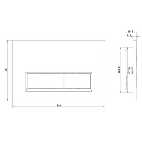 Клавиша смыва KLUDI UNIFIX 32PP01N5 для унитаза цвет брашированный никель