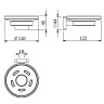 Мыльница KLUDI VELA S 2598539 подвесная
