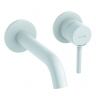Смеситель KLUDI BOZZ WHITE SET 382445376S для раковины настенный встраиваемый со скрытой частью в комплекте