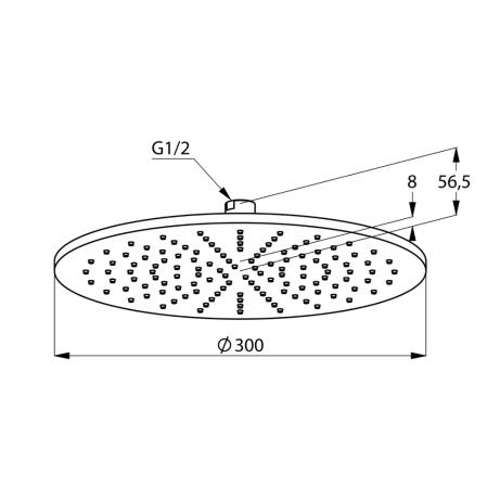 Верхний душ KLUDI A-QA 6433091-00