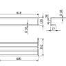 Держатель полотенца KLUDI VELA R 5898905 полочка