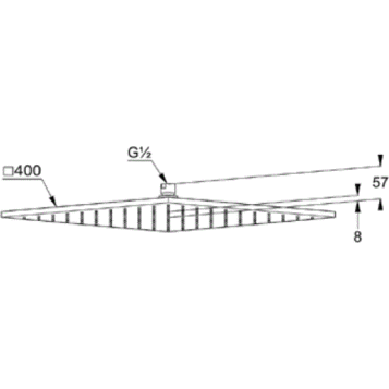 Верхний душ KLUDI A-QA 6444005-00