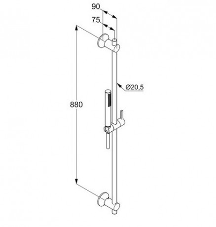 Душевой гарнитур KLUDI NOVA FONTE Déco 2084005-35
