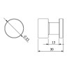 Крючок KLUDI VELA R 5898453 подвесной