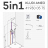 KLUDI AMEO, душевой комплект с термостатом для душа, арт. 418310575