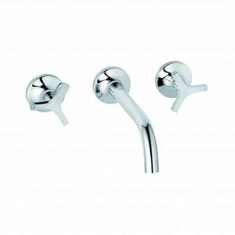 Смеситель KLUDI NOVA FONTE Déco 201440539 для раковины настенный встраиваемый со скрытой частью