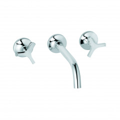 Смеситель KLUDI NOVA FONTE Déco 201440539 для раковины настенный встраиваемый со скрытой частью