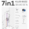 KLUDI BOZZ, душевой комплект со смесителем для душа, арт. 386710576