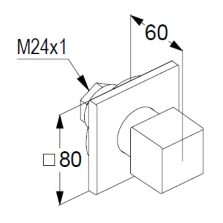 Переключатель потока воды KLUDI DECUS 548460575 на три потребителя