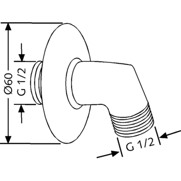 Подключение душевого шланга KLUDI SIRENA 6054005-00