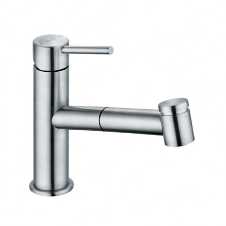 Смеситель KLUDI STEEL 44851F860 для кухни с выдвижным изливом