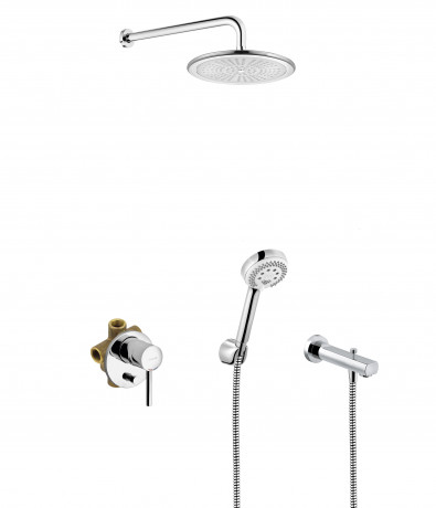 Комплект для душа KLUDI BOZZ с изливом 386310576 7 в 1