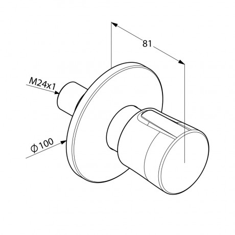 Переключатель потока воды KLUDI BALANCE 528479175 на два потребителя