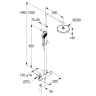 Душевая система KLUDI DIVE DUAL SHOWER SYSTEM 6807905-00 с термостатом
