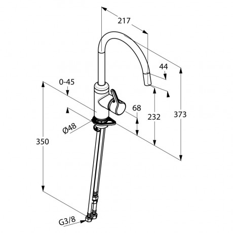 Смеситель KLUDI BINGO STAR 428090578 для кухни