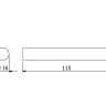 Держатель запасного рулона бумаги KLUDI VELA R 58972N0 подвесной