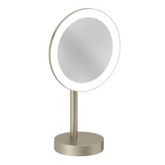 Зеркало косметическое KLUDI VELA R 58995N5F настольное с подсветкой 3х кратное увеличение