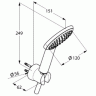 Душевой гарнитур KLUDI FRESHLINE 6785091-00
