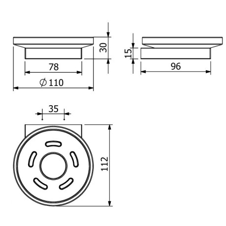 Мыльница KLUDI VELA C 31985N0 подвесная