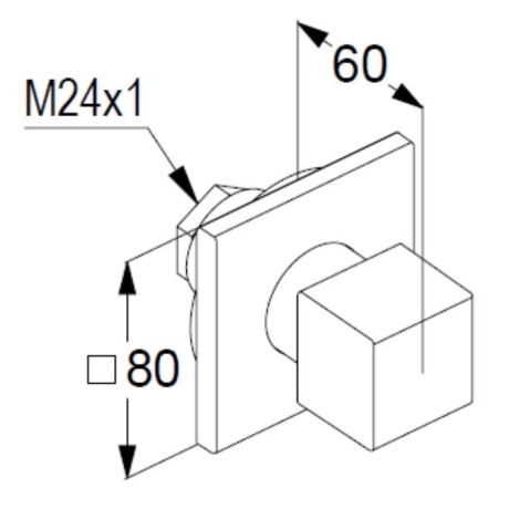 Переключатель потока воды KLUDI DECUS 54846N575 на три потребителя