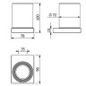Стакан KLUDI VELA C 3197539 подвесной