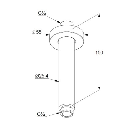 Душевой кронштейн KLUDI A-QA 66515N1-00