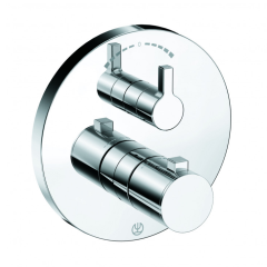 Термостат KLUDI NOVA FONTE 208300515 для душа встраиваемый на 2 потребителя внешняя часть