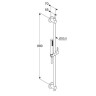 Душевой гарнитур KLUDI NOVA FONTE Puristic 20840N0-15