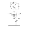 Раковина KLUDI RESA R 58CW1053 накладная без перелива