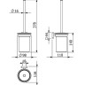 Туалетный ершик KLUDI VELA S 2597405 подвесной
