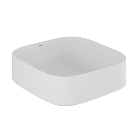 Раковина KLUDI RESA S 58CW3053 накладная без перелива цвет белый матовый