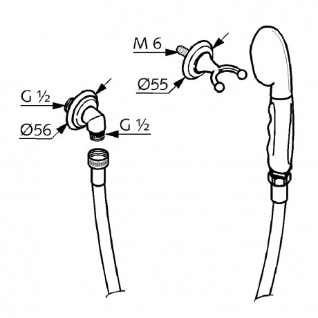 Душевой гарнитур KLUDI ADLON 2710545