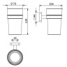 Стакан KLUDI VELA S 2597505 подвесной