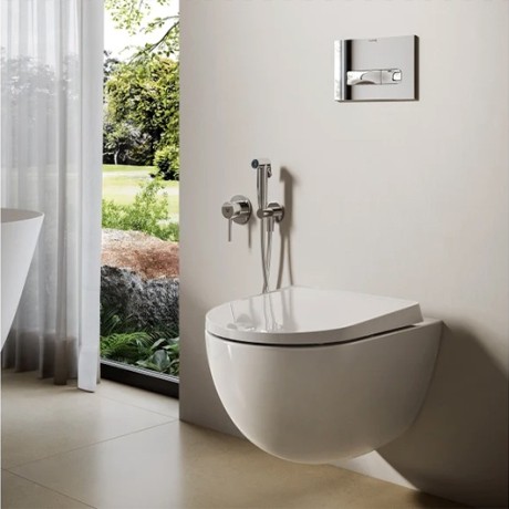 Унитаз KLUDI RESA D 24WCSET43 подвесной безободковый с сиденьем крышкой с плавным опусканием