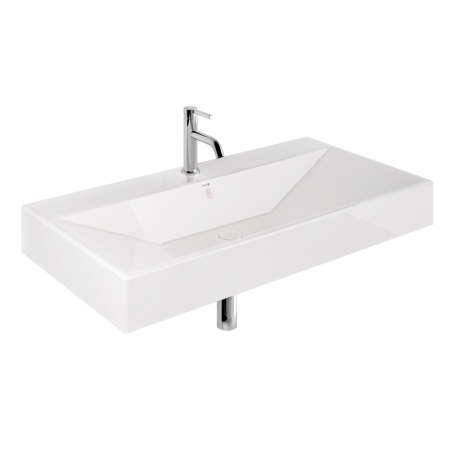 Раковина KLUDI RESA 59WW10143 подвесная с одним отверстием с переливом