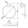 Держатель полотенца KLUDI VELA S 2597805 кольцо