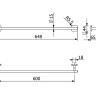 Держатель полотенца KLUDI VELA S 2597905 широкий 600 мм
