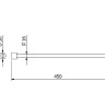 Держатель полотенца KLUDI VELA R 5897705S прямой