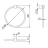 Держатель полотенца KLUDI VELA R 5897839 кольцо