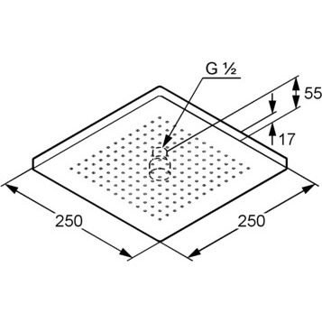 Верхний душ KLUDI A-QA 6654105-00